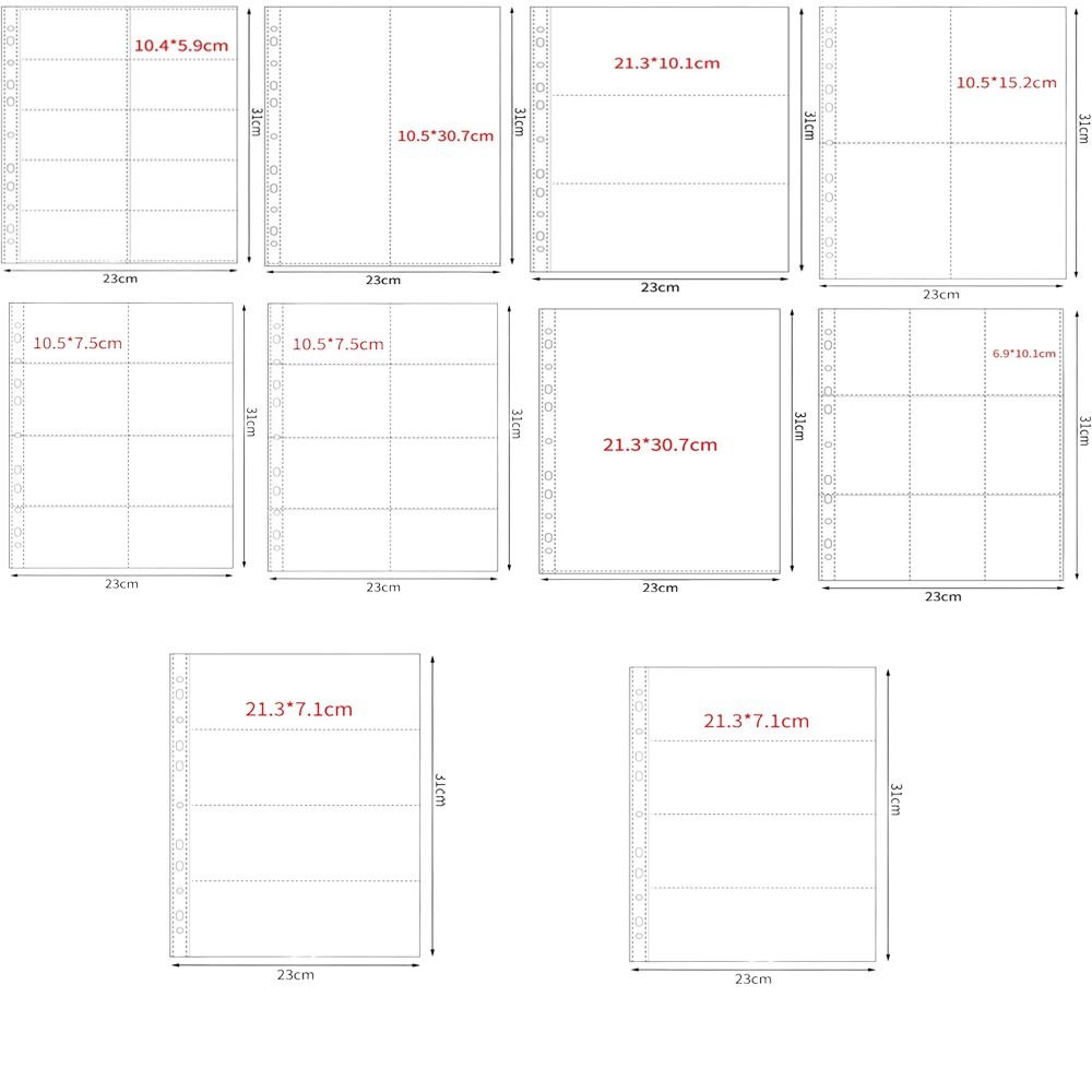 Binder Storage Box - Feuilles de reliure A4 Kpop, 10