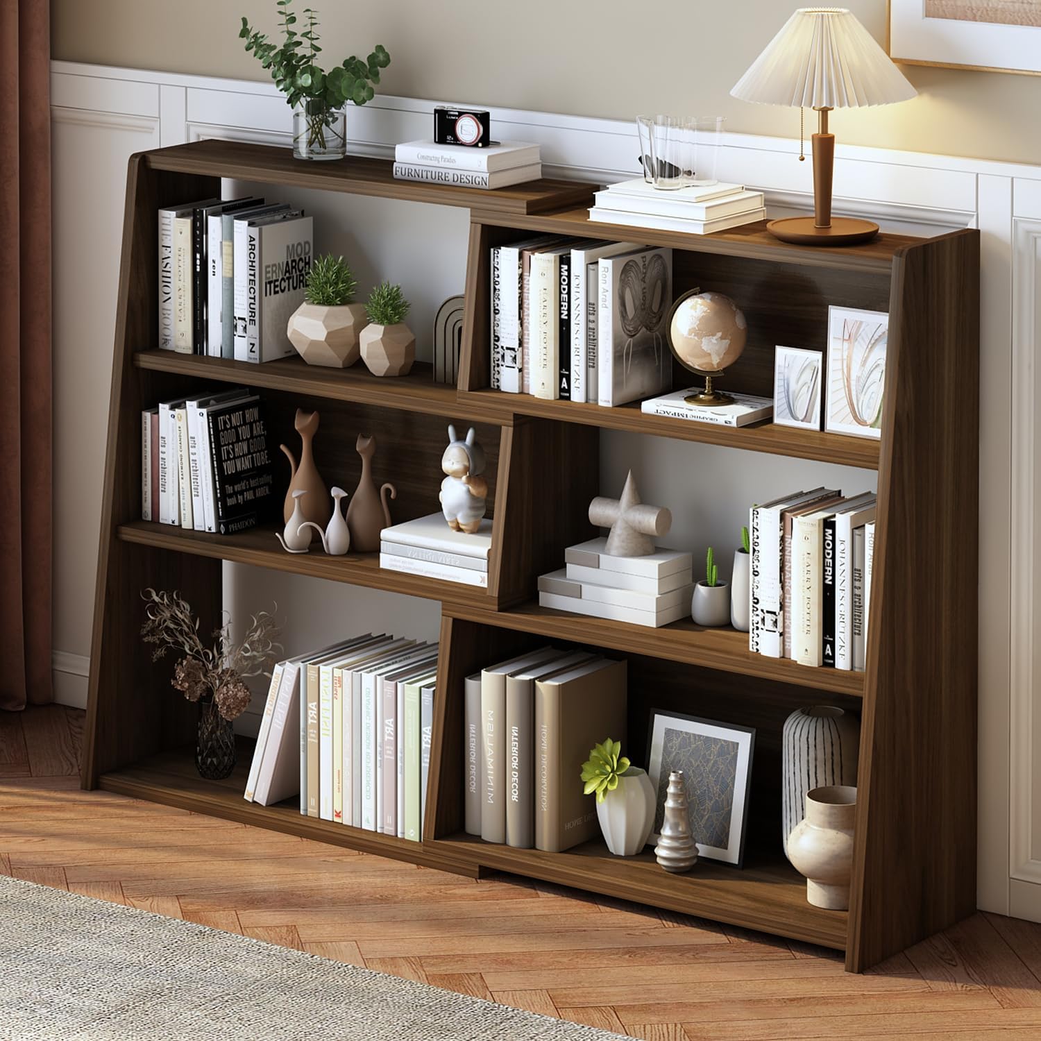Office Furniture For Small Spaces - Étagère bibliothèque extensible en bois à
