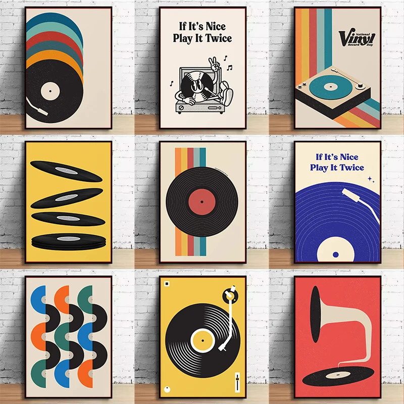 Office Furniture Warehouse - Impression sur toile de disque vinyle