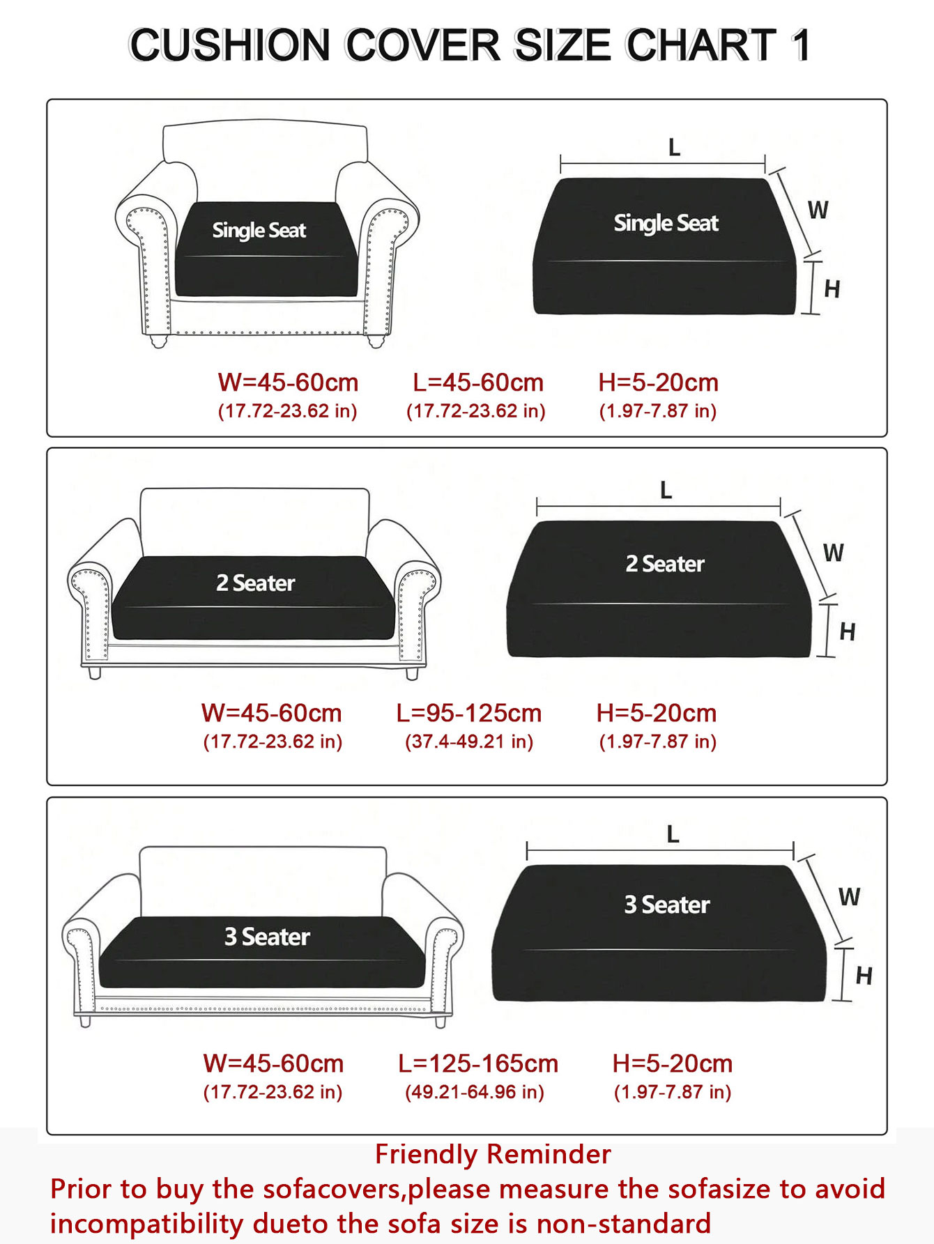 Housse de coussin de canapé im - Office Furniture Removal avis et prix