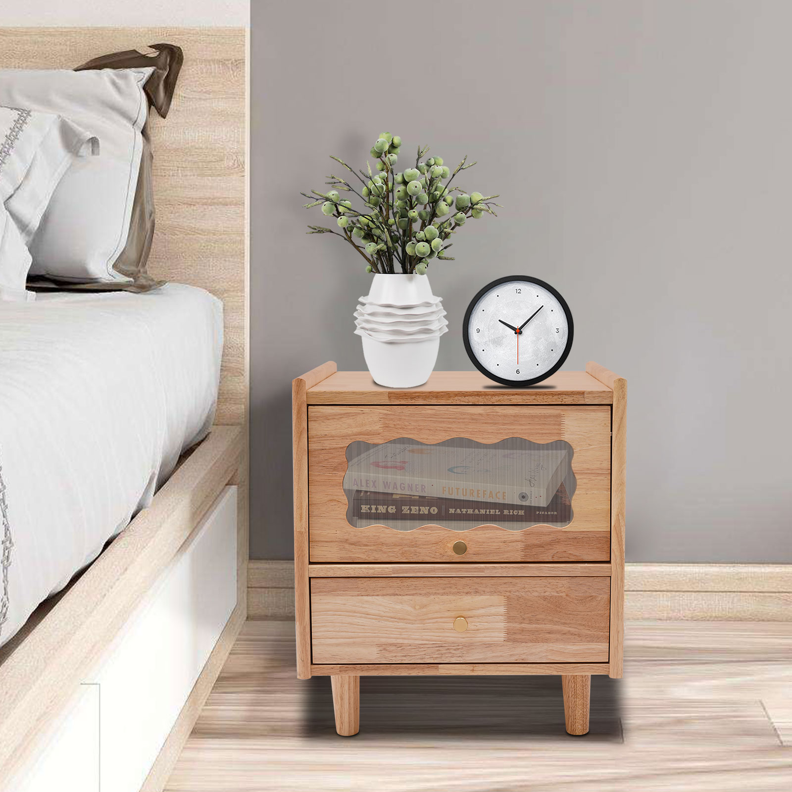 Table de chevet à 2 niveaux en - Office Furniture For Small Spaces avis et prix