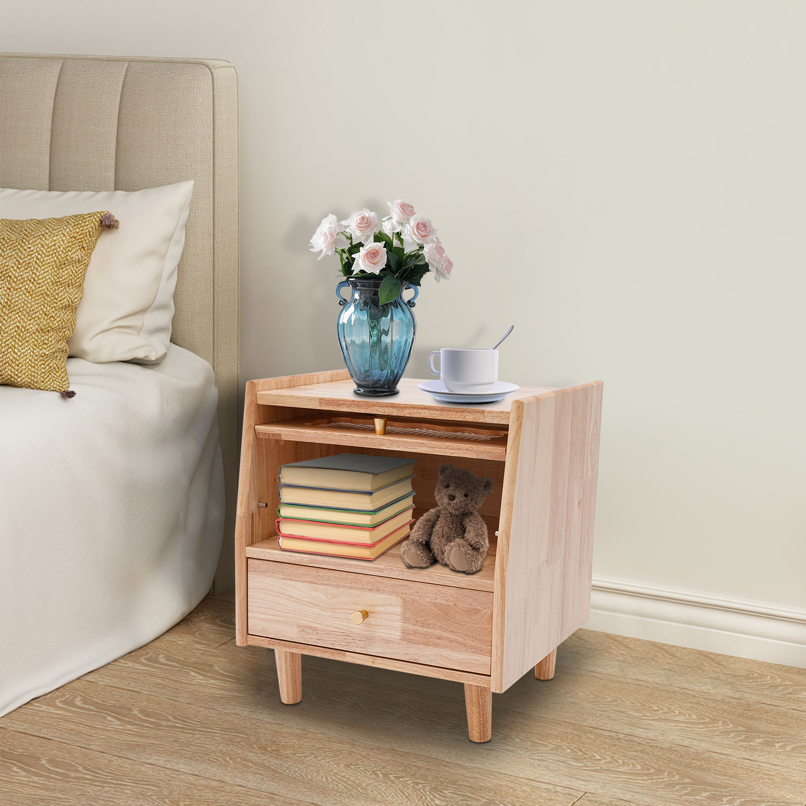 Table de chevet à 2 niveaux en - Office Furniture For Small Spaces avis et prix