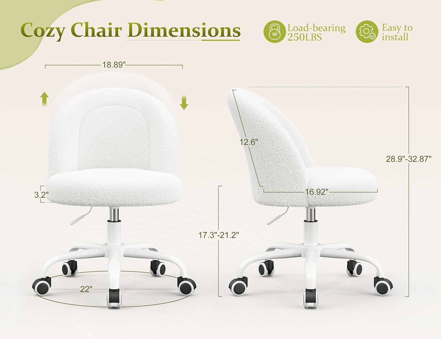 Chaise de coiffeuse réglable e - Office Furniture For Small Spaces avis et prix