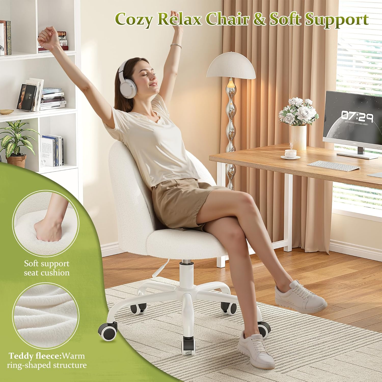 Chaise de coiffeuse réglable e - Office Furniture For Small Spaces avis et prix