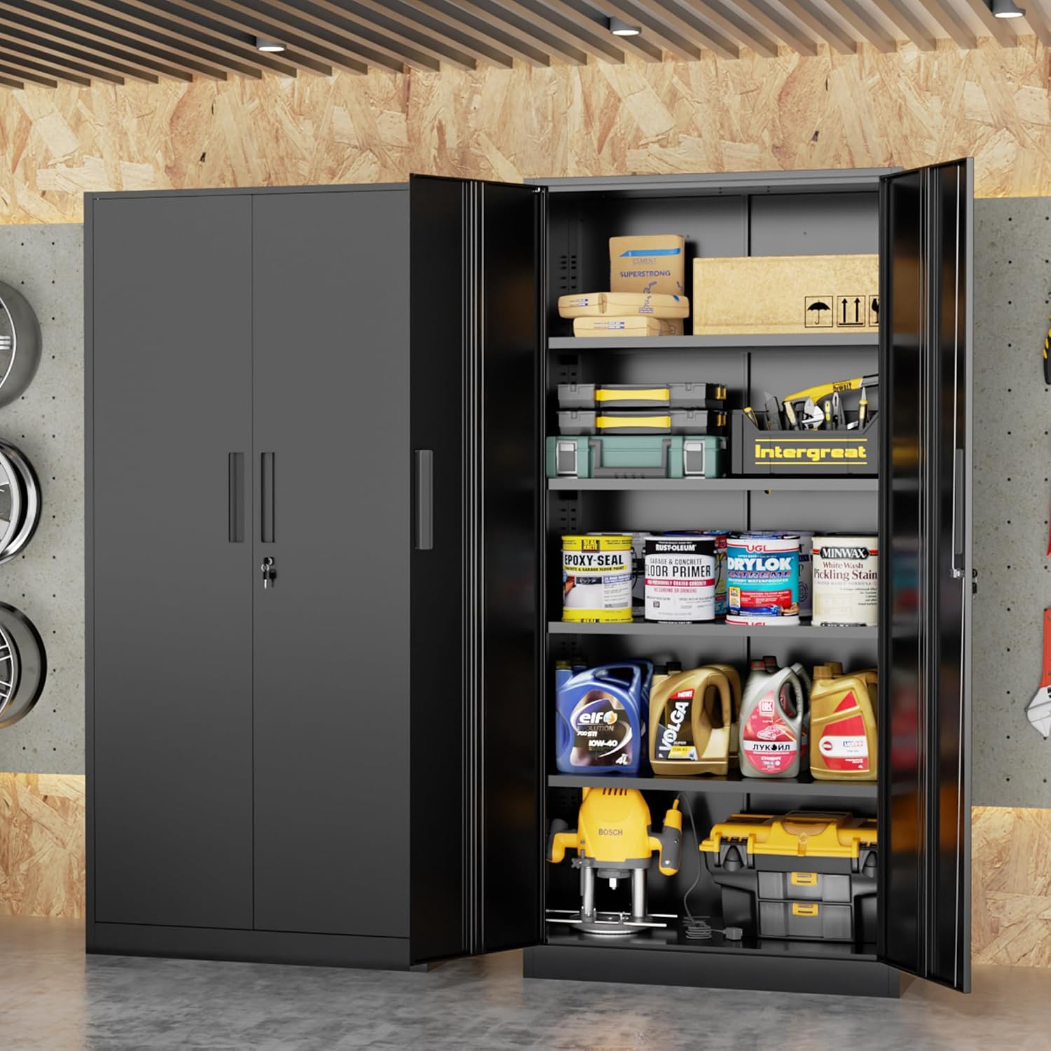 Armoire de rangement haute en  - Office Furniture Warehouse avis et prix