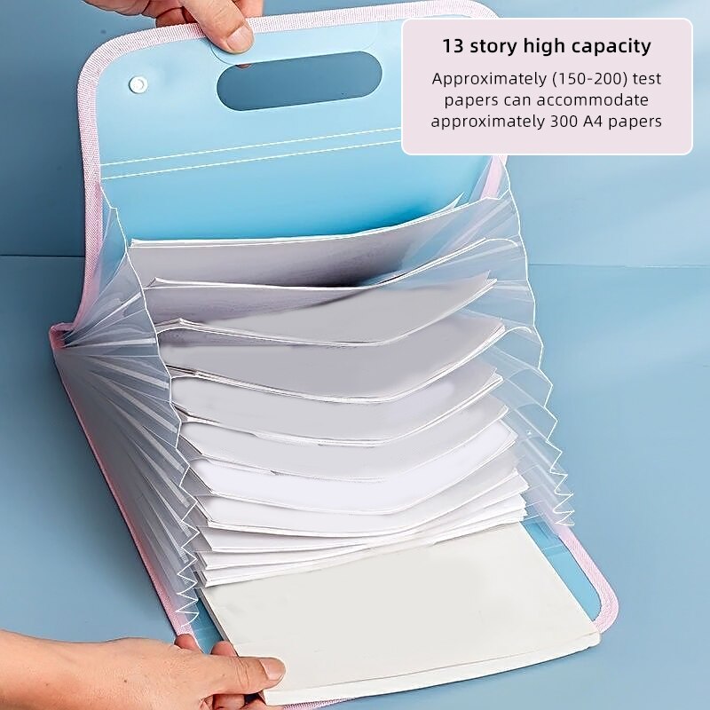 13 Pocket Dossier Portable A4  - Binder Storage Box avis et prix