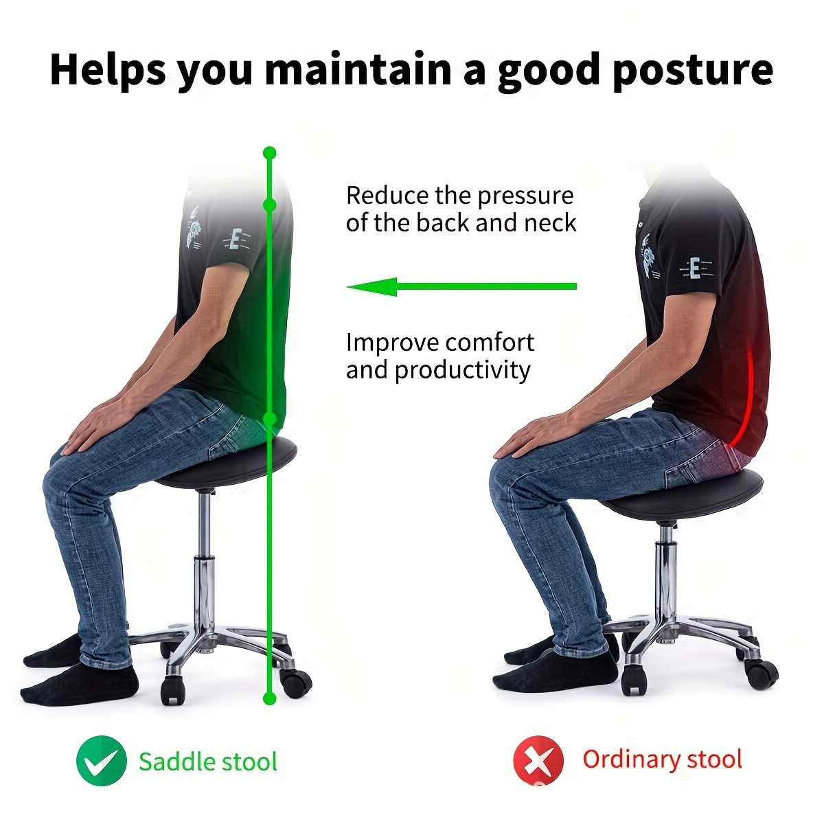 Tabouret de selle pivotant rou - Office Furniture In China avis et prix
